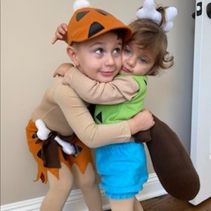 Bam Bam and Pebbles Costume
